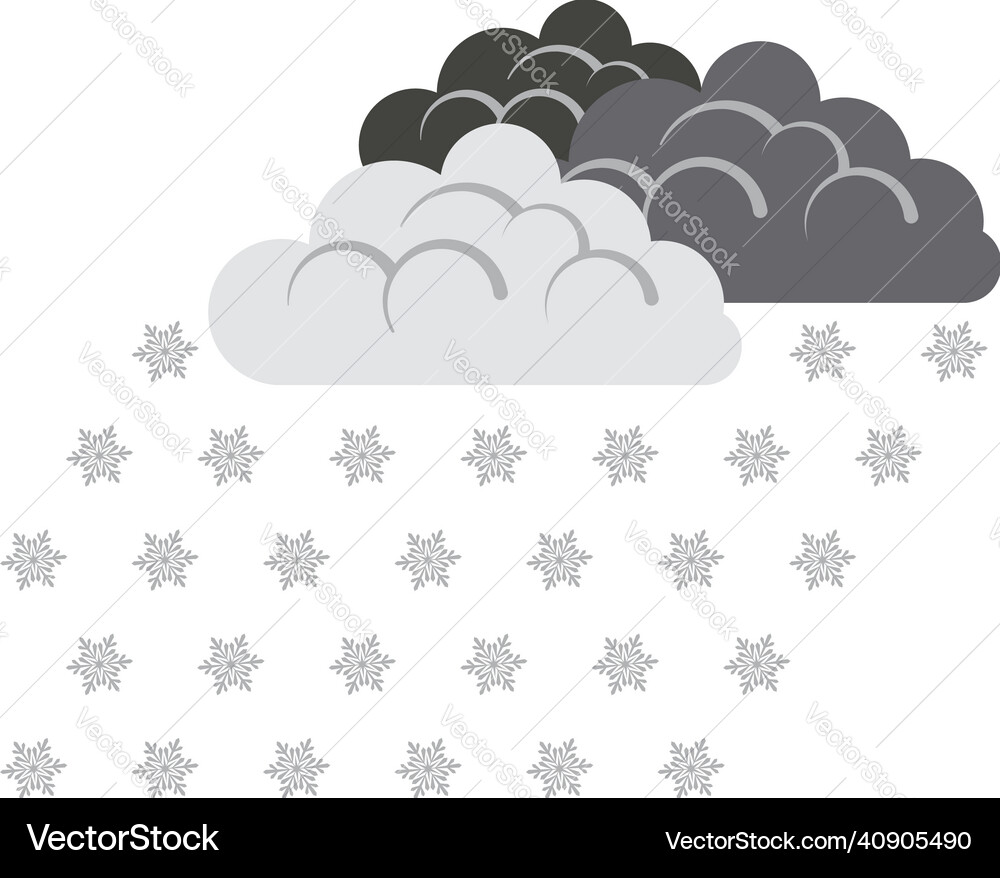 Snowfall icon Royalty Free Vector Image - VectorStock