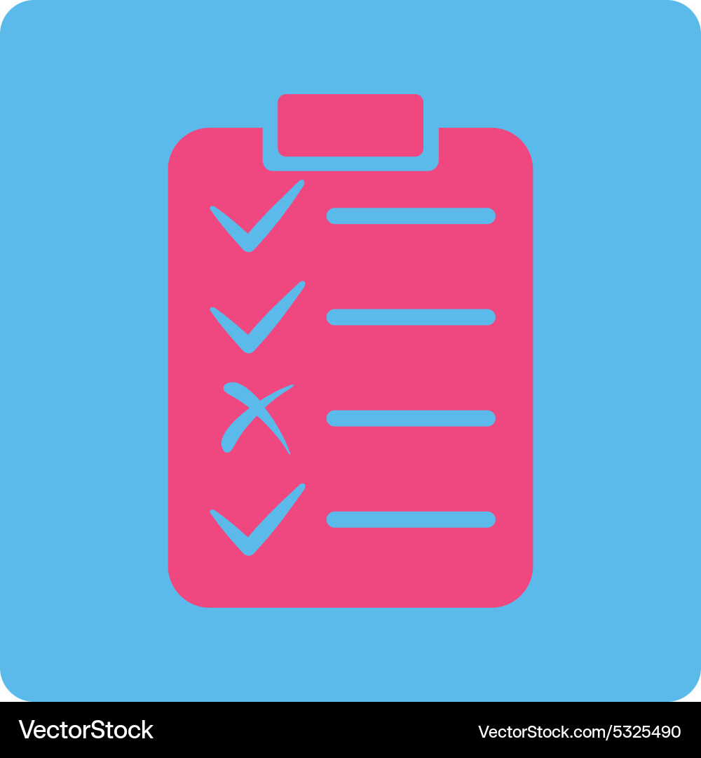 Task list icon from commerce buttons overcolor set Vector Image