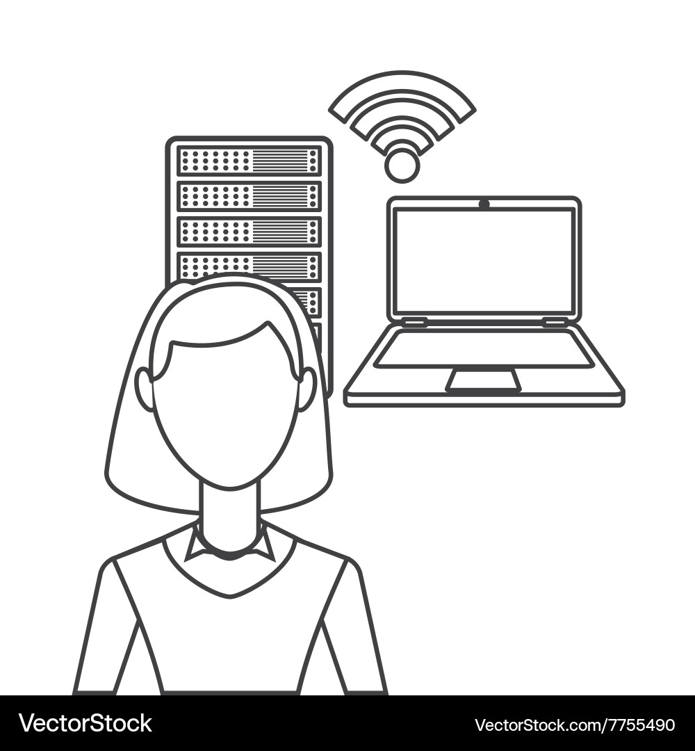 Web hosting design Vector Image