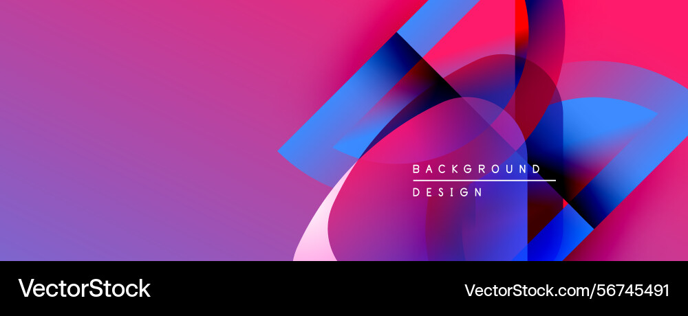 Abstract design features overlapping colorful Abstract design features overlapping colorful vector image