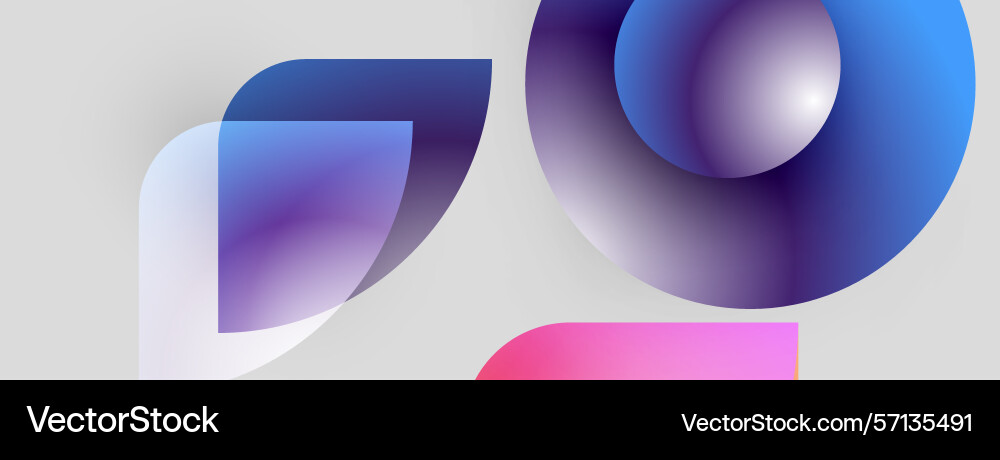 Abstract shapes overlap creating vibrant Abstract shapes overlap creating vibrant vector image