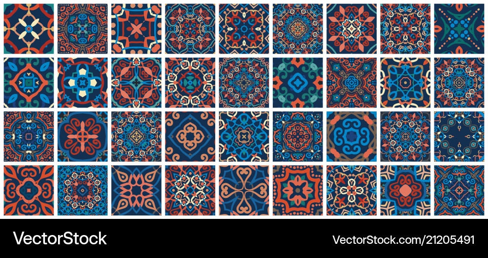 Arabic Ceramic Tile Pattern Vector Image