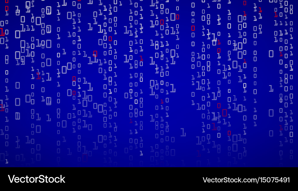 Binärer Hintergrundcode mit Ziffern vektorbild