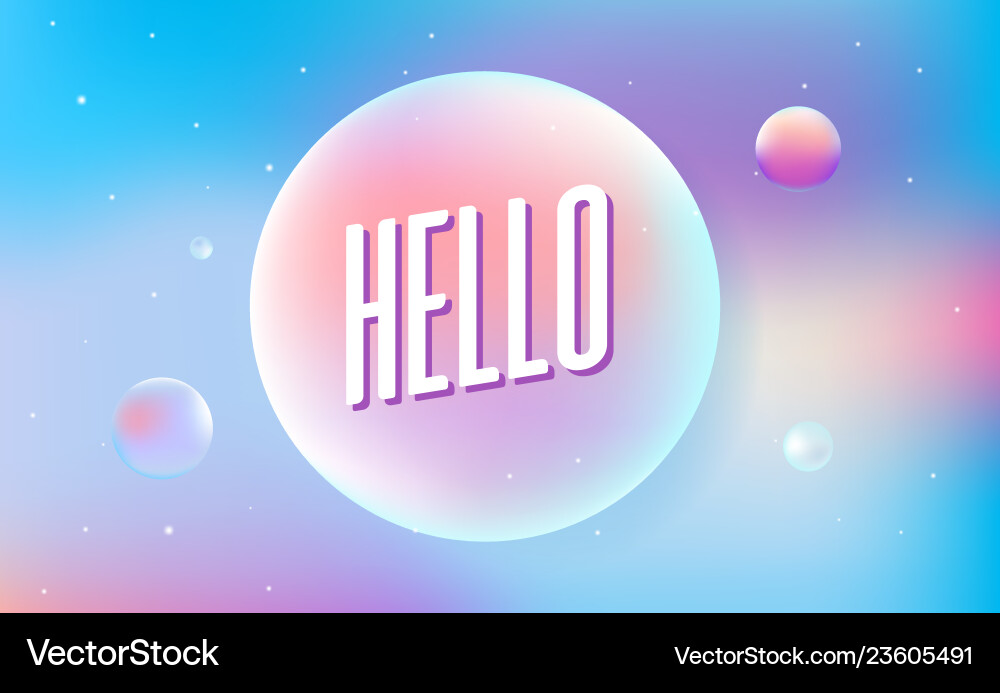 Colored bubbles with reflection set on background vector image