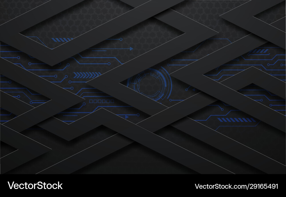 Daimond pattern abstract 3d black Vector Image