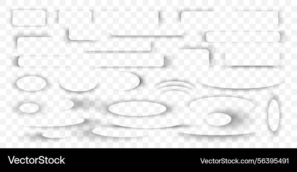 Realistic soft shadows with rounded Realistic soft shadows with rounded vector image
