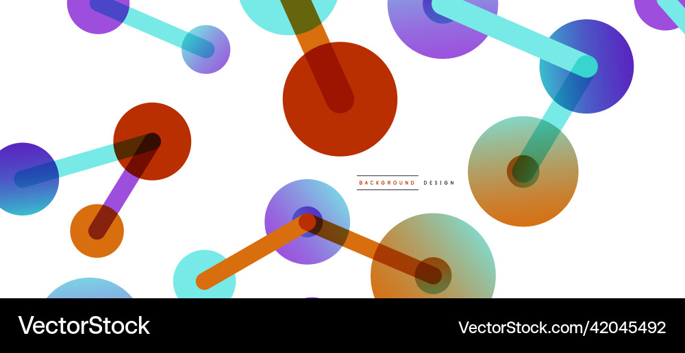 Abstract background round dots connected by lines Abstract background round dots connected by lines Vector Image
