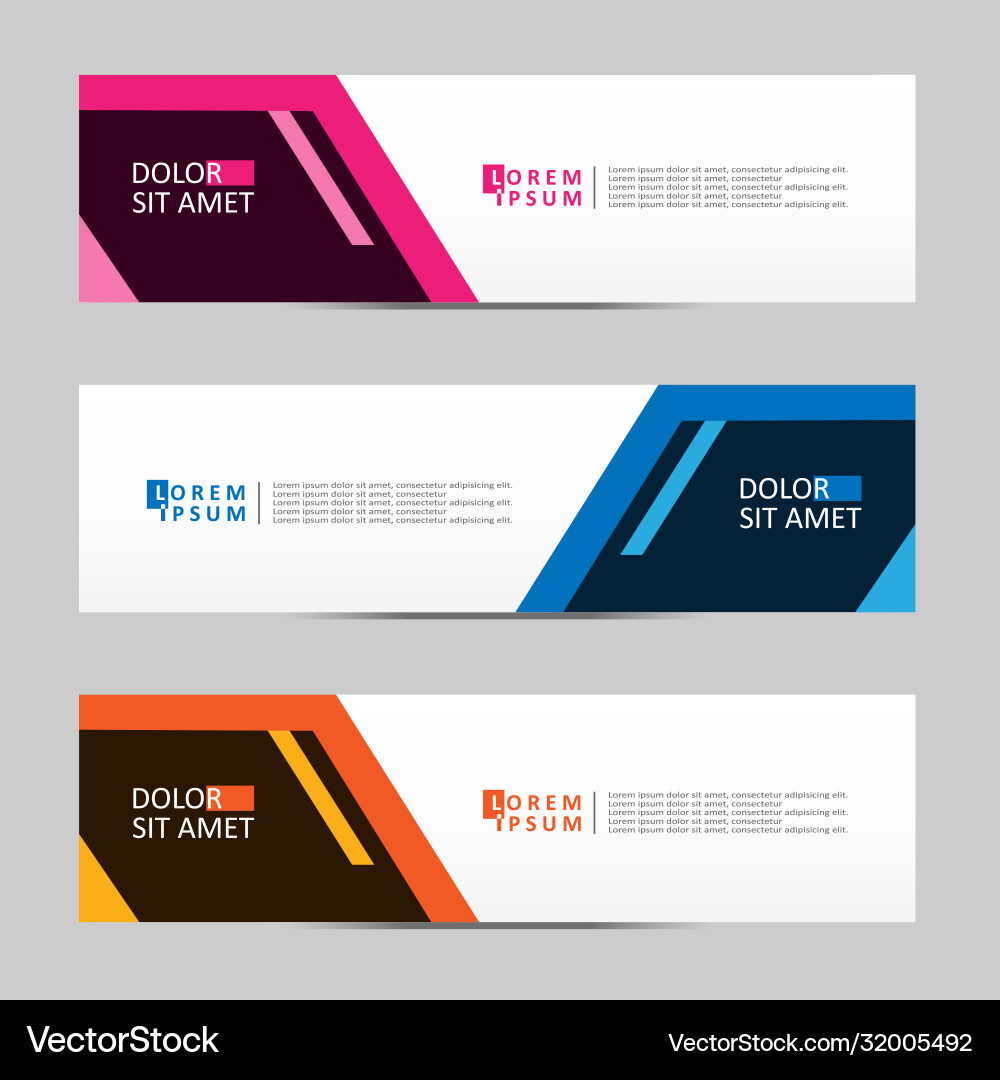 Abstract design banner web template Vector Image