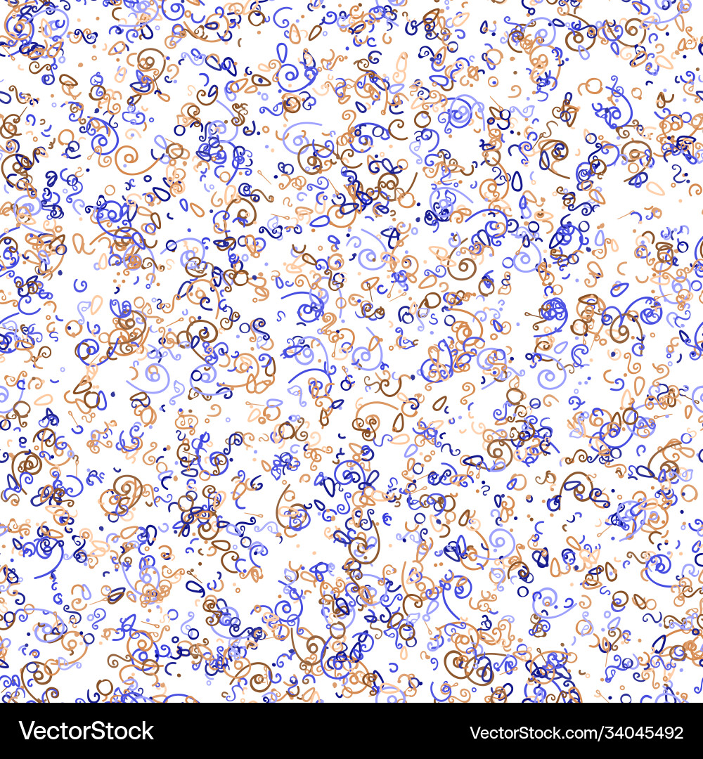 Abstract pattern with doodle and swirl Abstract pattern with doodle and swirl Vector Image