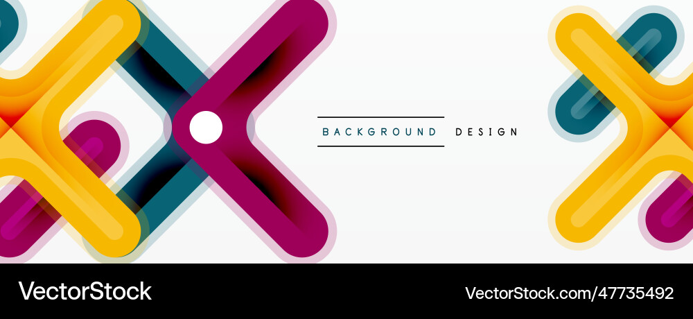 Cross line background minimal geometric template Cross line background minimal geometric template Vector Image