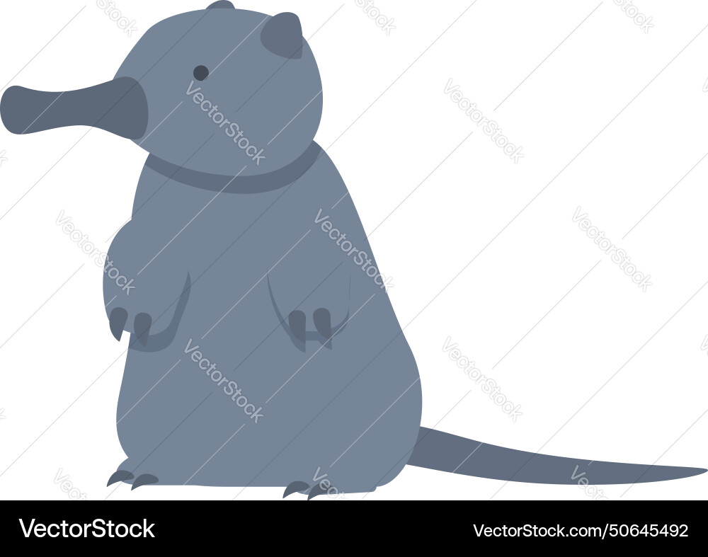 Desman icon cartoon exotic forest animal Vector Image