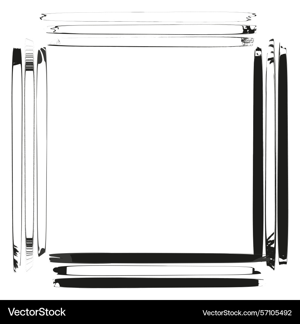 Frame shape icon parallel line figure rectangular Frame shape icon parallel line figure rectangular vector image