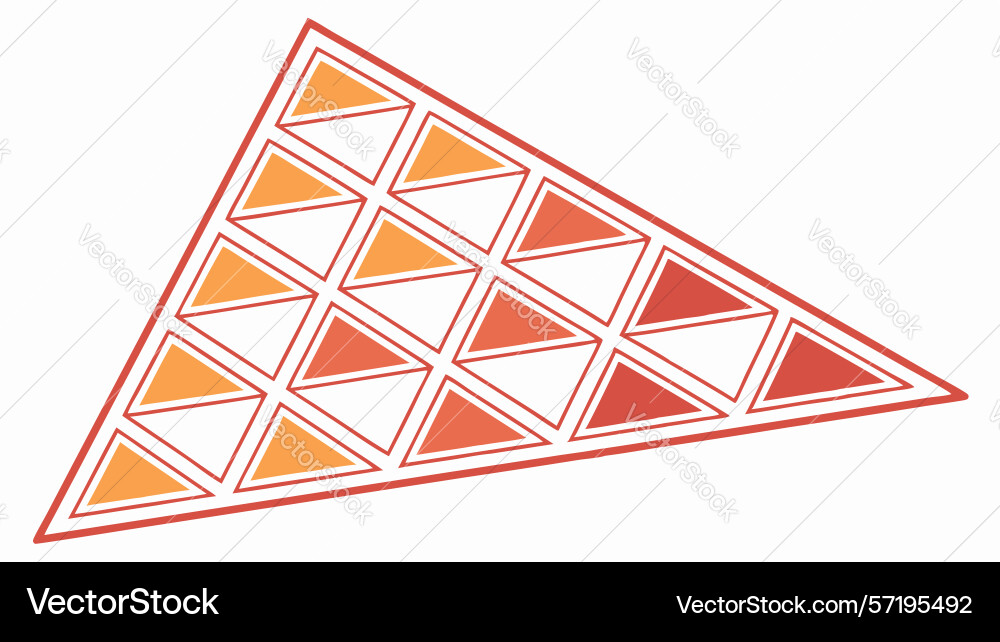 Geometric triangular pattern abstract modern Vector Image