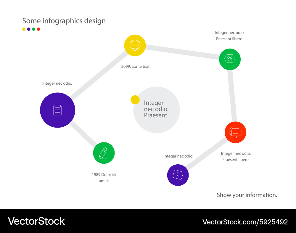 Infographic map useful for presentation web Vector Image