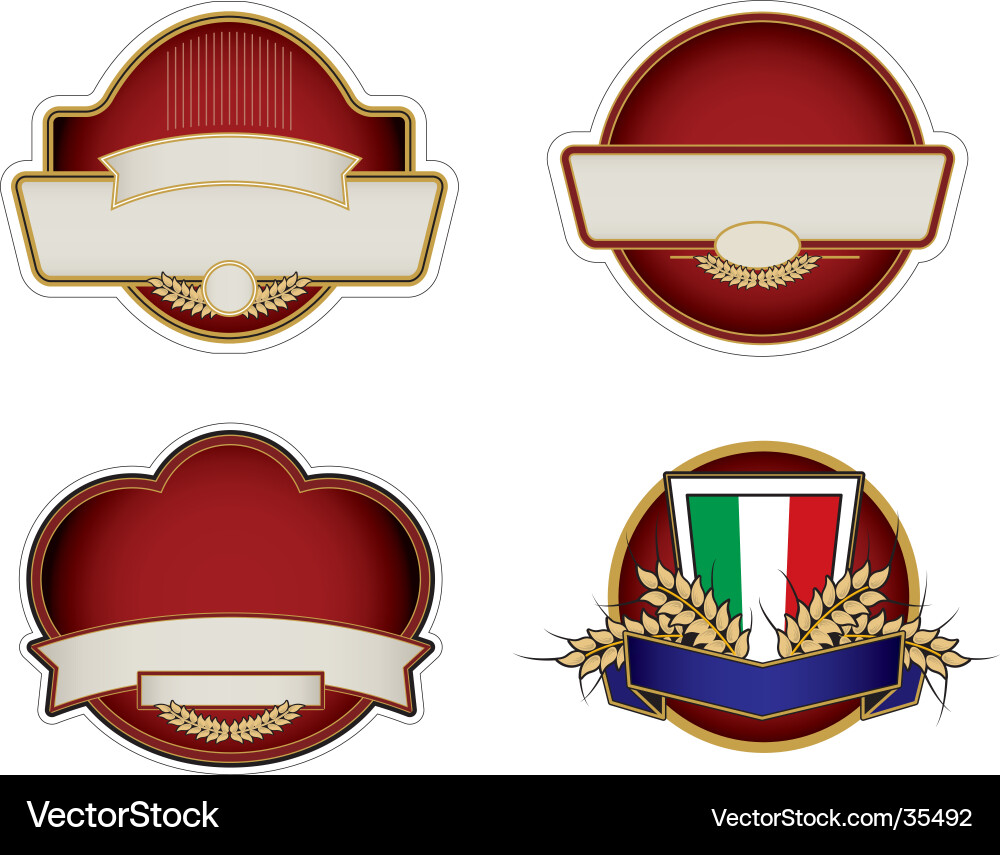 Label & Badge Templates vector image