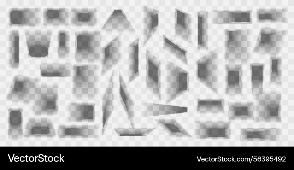 Realistic sharp shadows with abstract geometric Realistic sharp shadows with abstract geometric vector image