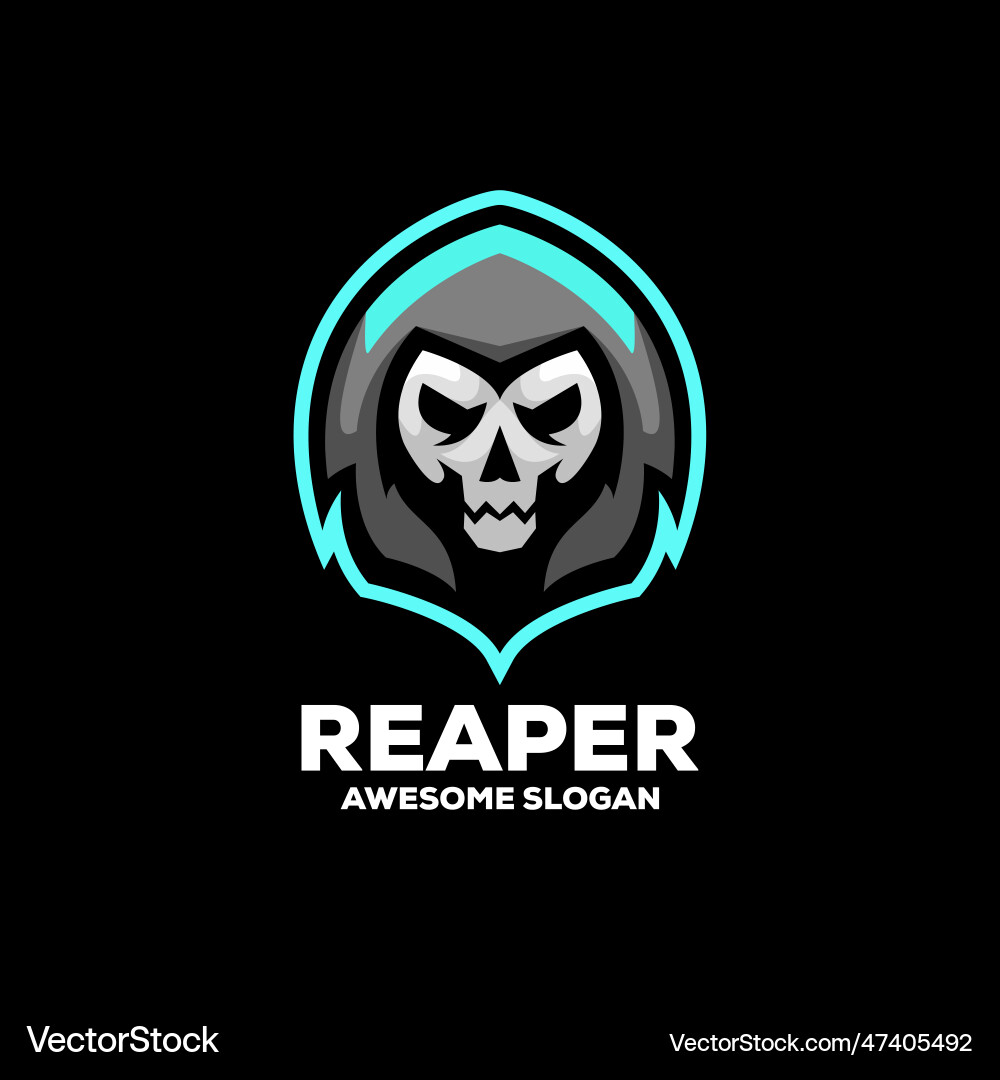 Reaper esport mascot logo design Vector Image