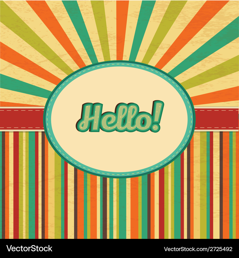 Retro Border Frame Pattern vector image