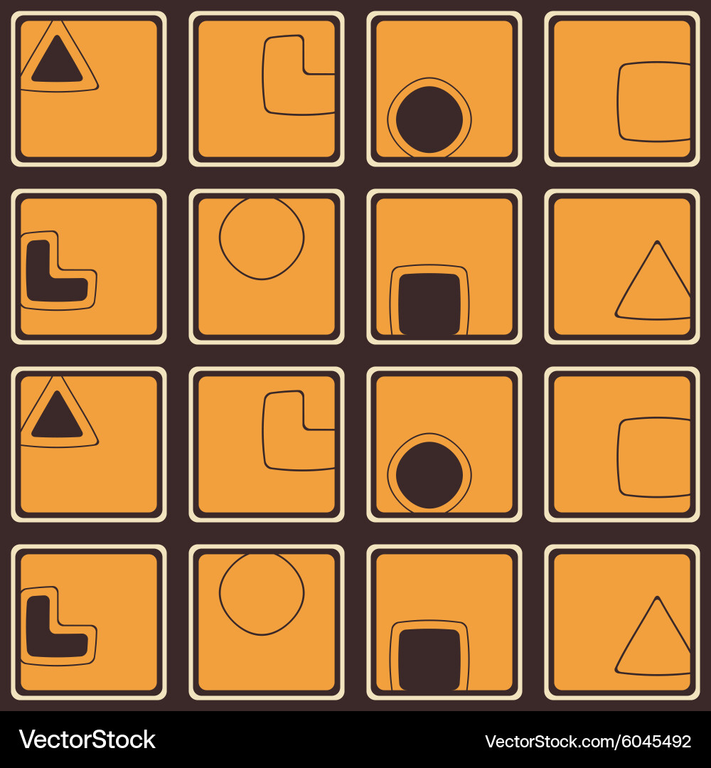 Seamless background with aspects of socionics Vector Image