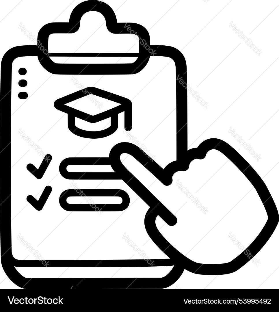 Study program - e-learning icons vector image