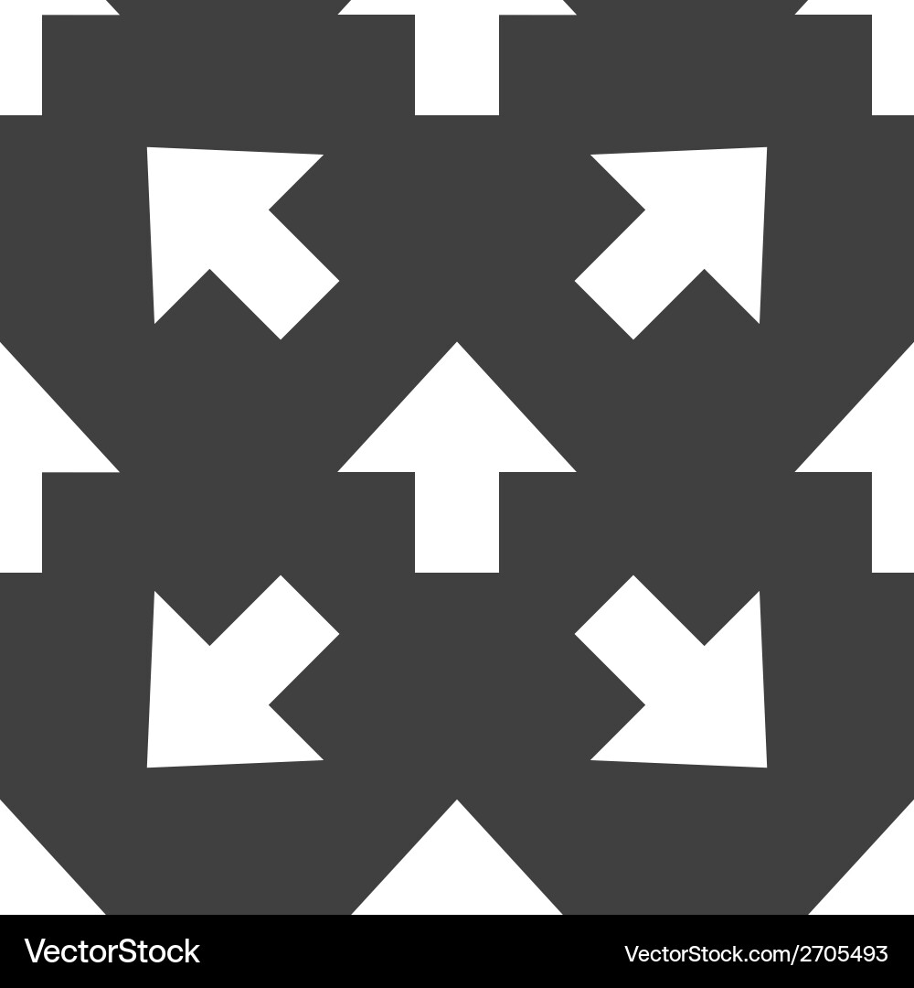 Arrow web icon flat design seamless pattern Vector Image