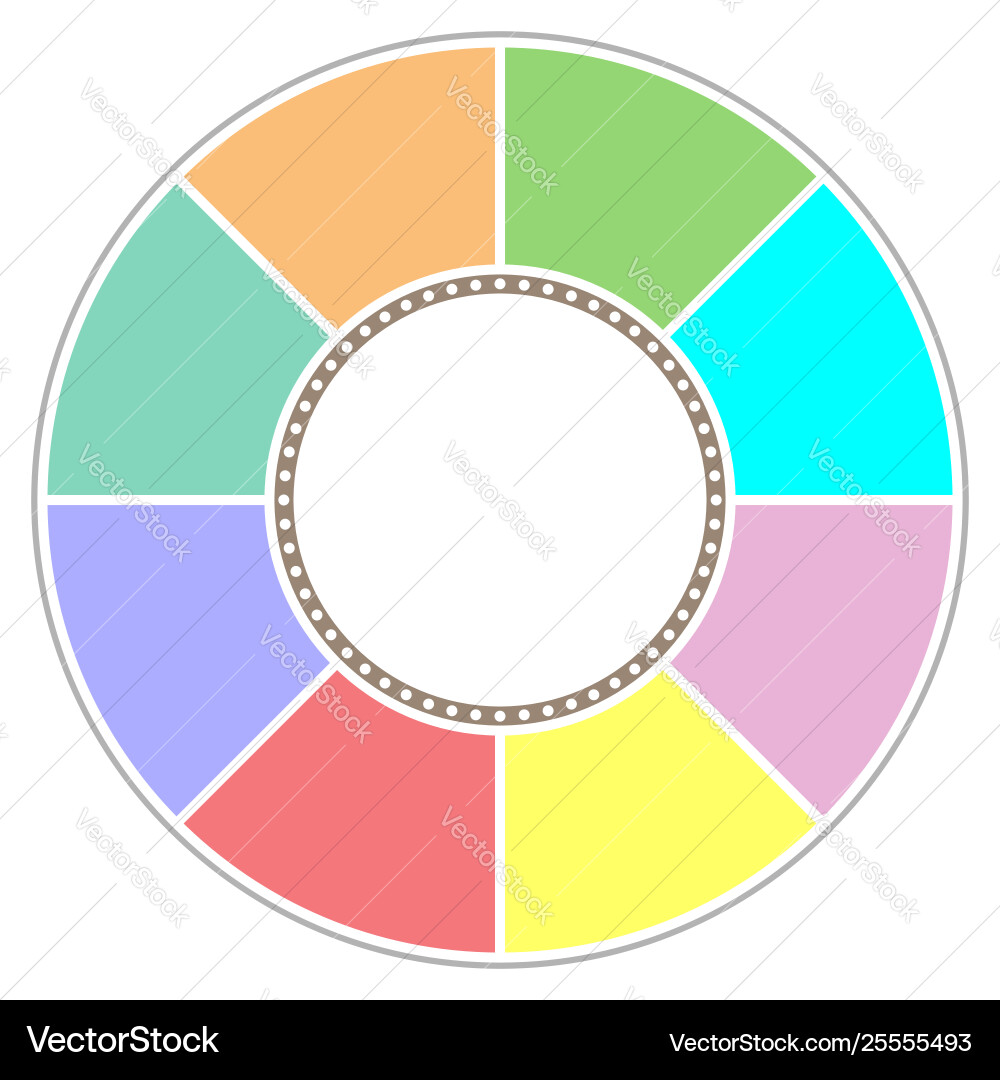 Circular Chart Symbol - Text Placeholder vector image