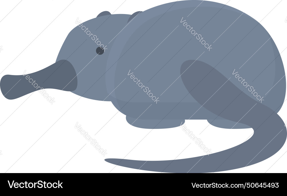 Desman beast icon cartoon exotic character Vector Image
