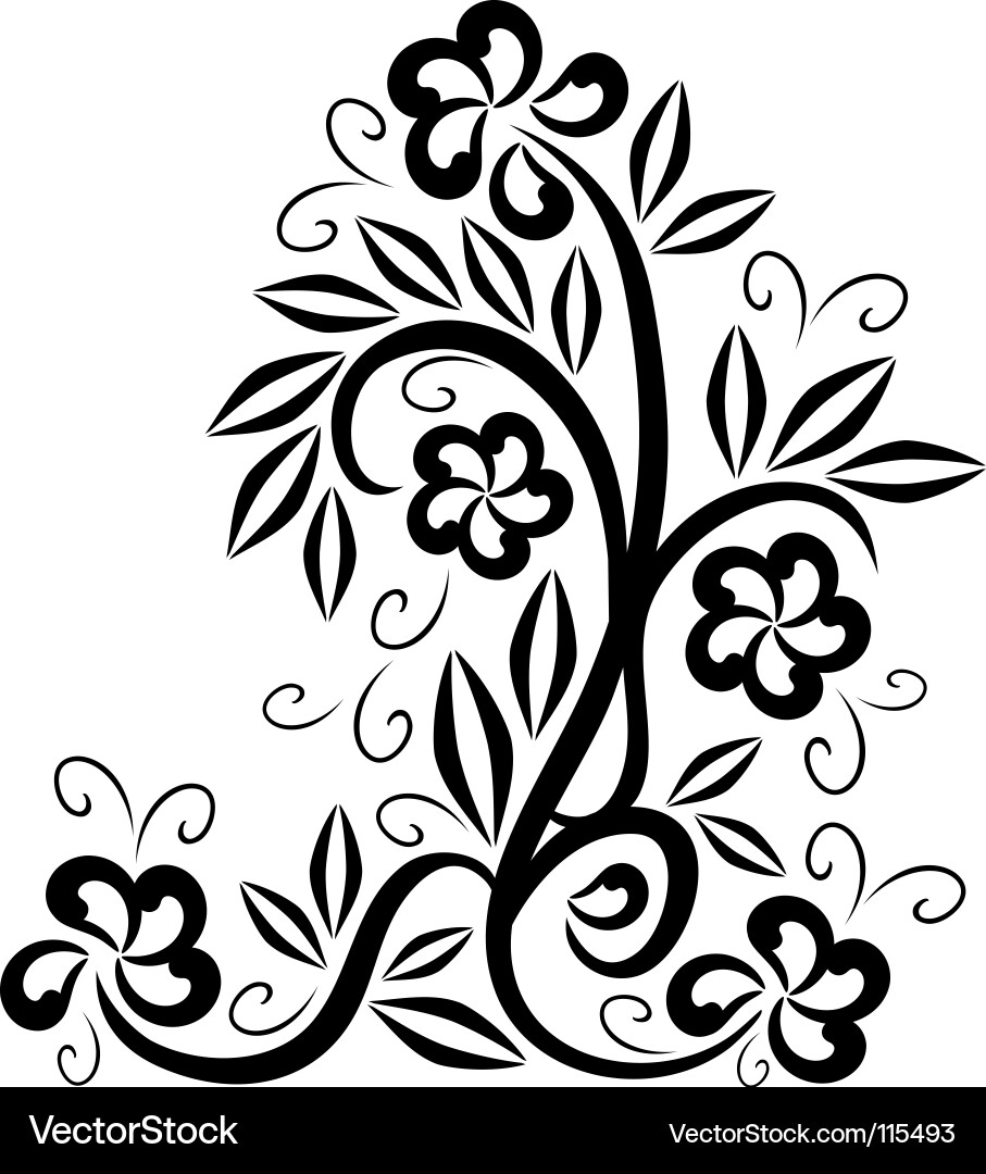 Flower and Swirl Tattoo Ideas