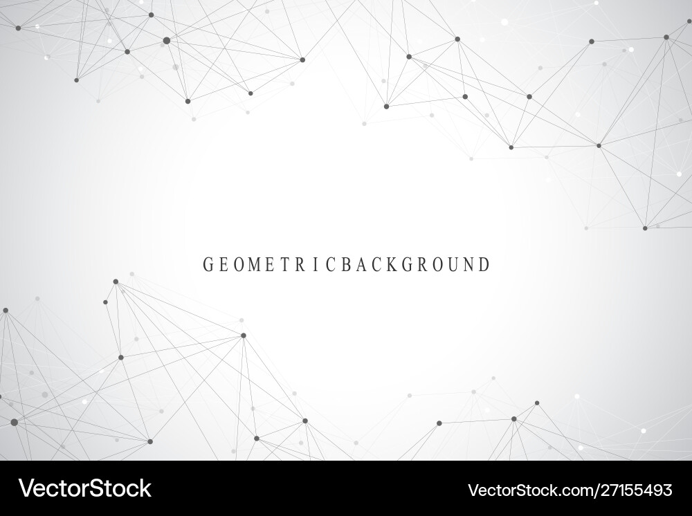 Geometric abstract background with connected line Geometric abstract background with connected line vector image