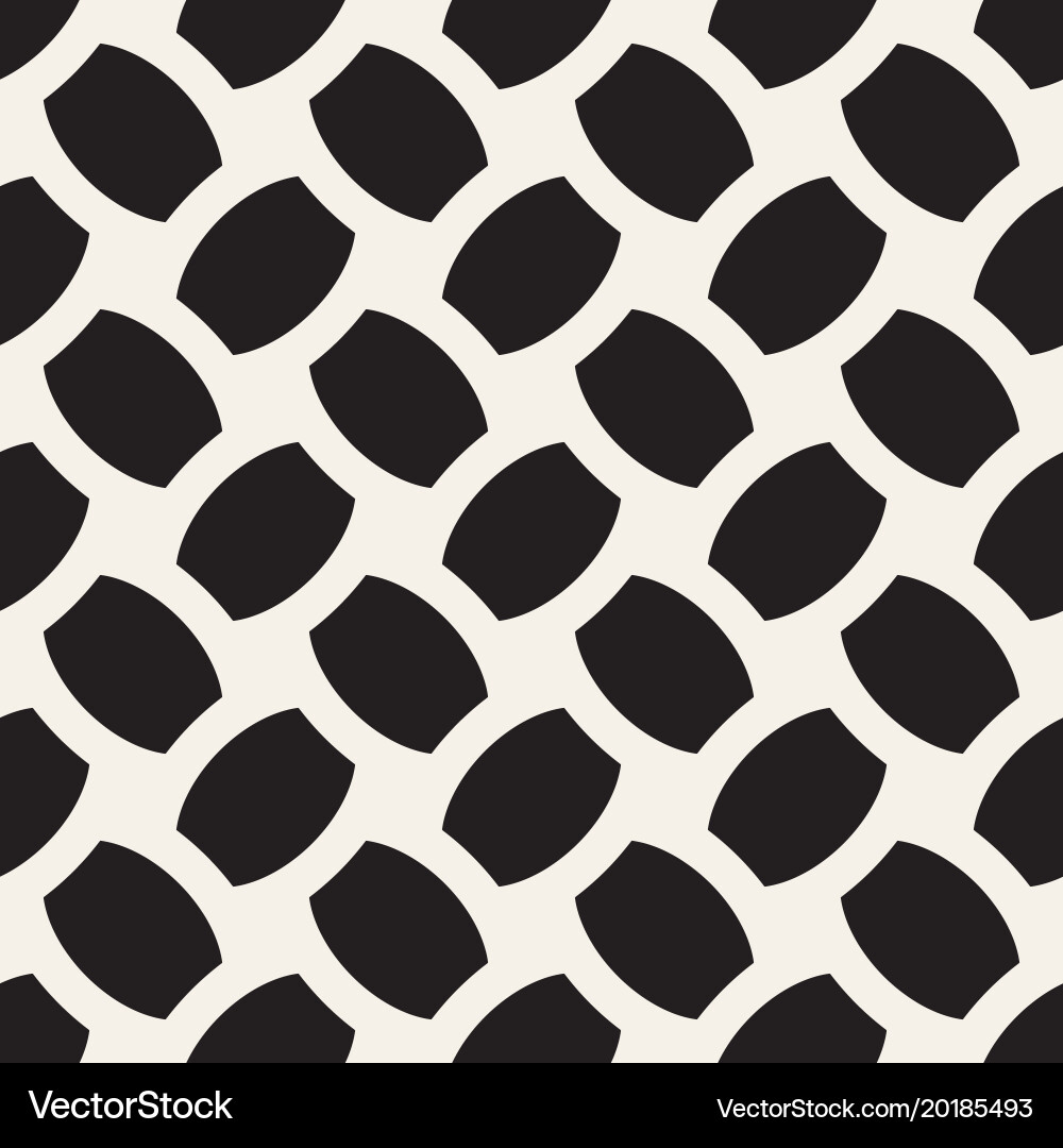 Geometric seamless pattern with curved Vector Image