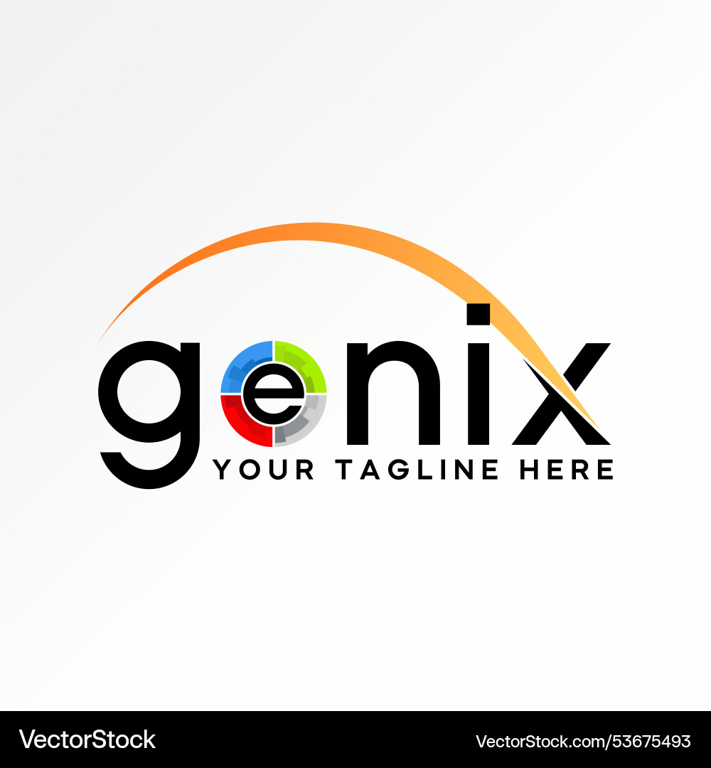 Initial o business data driven performance genix Initial o business data driven performance genix vector image