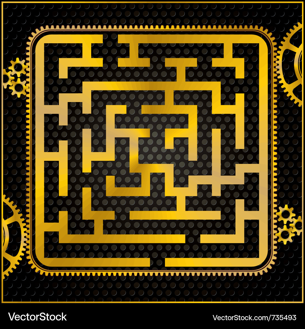 Maze or labyrinth Vector Image