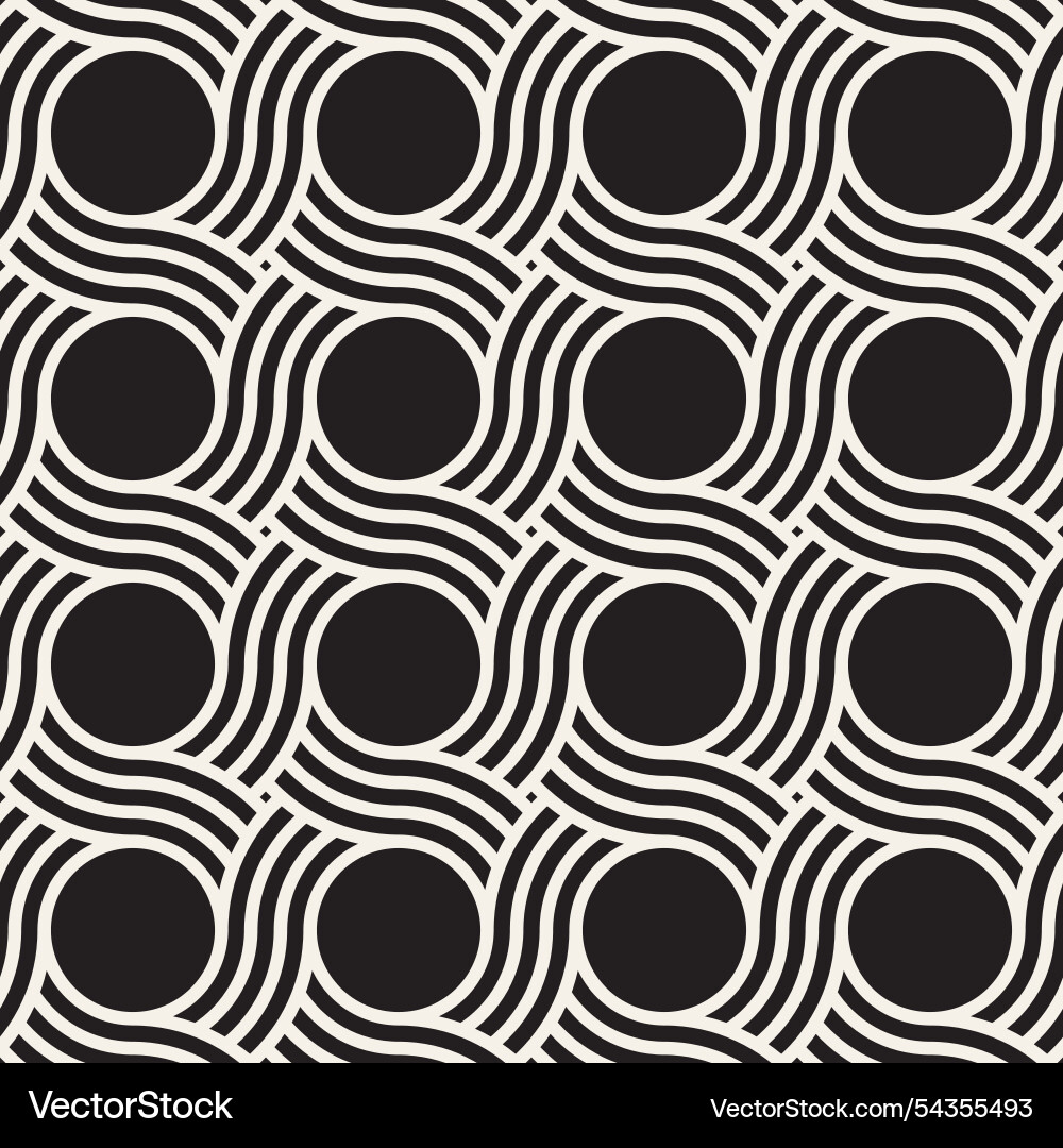 Seamless pattern repeating geometric elements Vector Image
