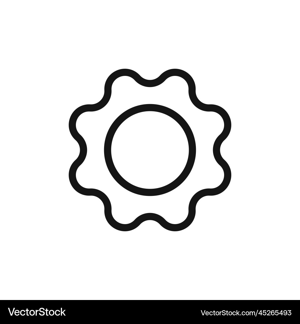 Setting line icon isolated on white background Setting line icon isolated on white background Vector Image