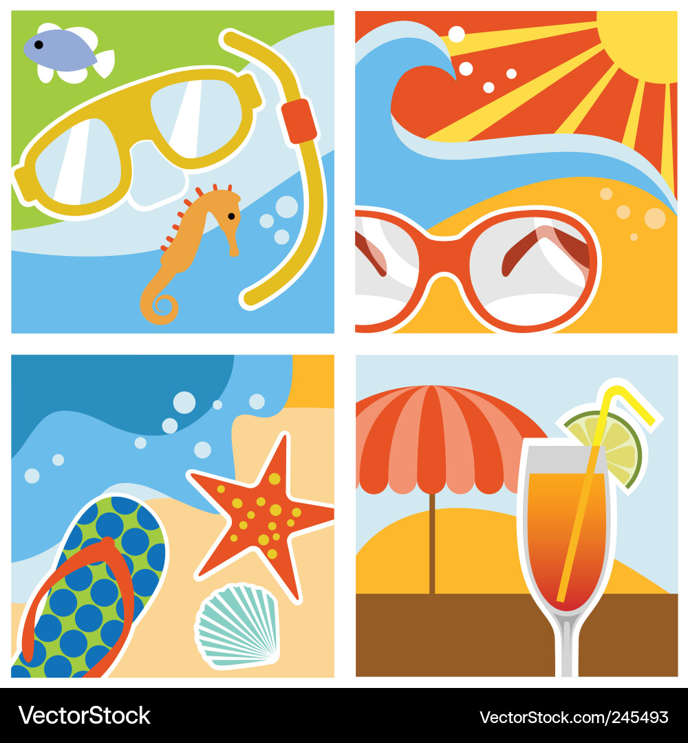 Summer Splash Collection vector image
