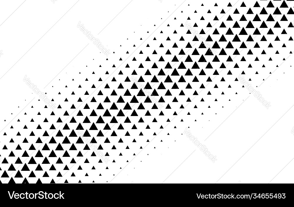Triangles halftone triangle geometric background vector image