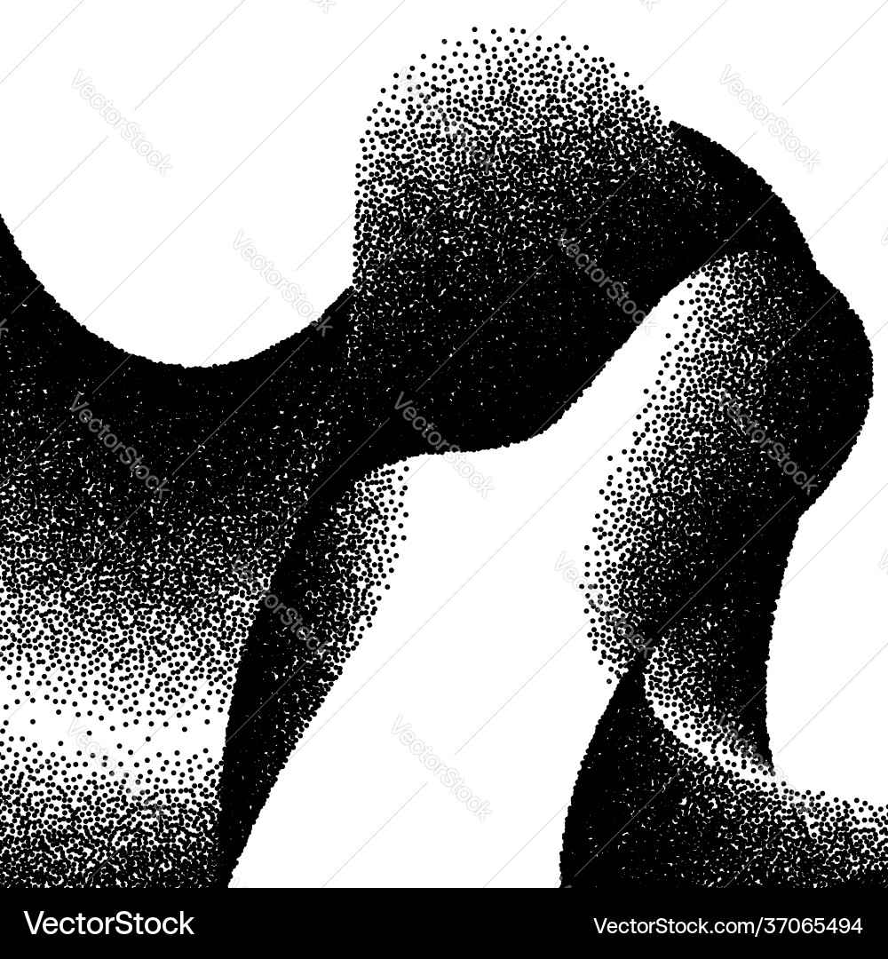 Abstract background with wave scattered dots Vector Image