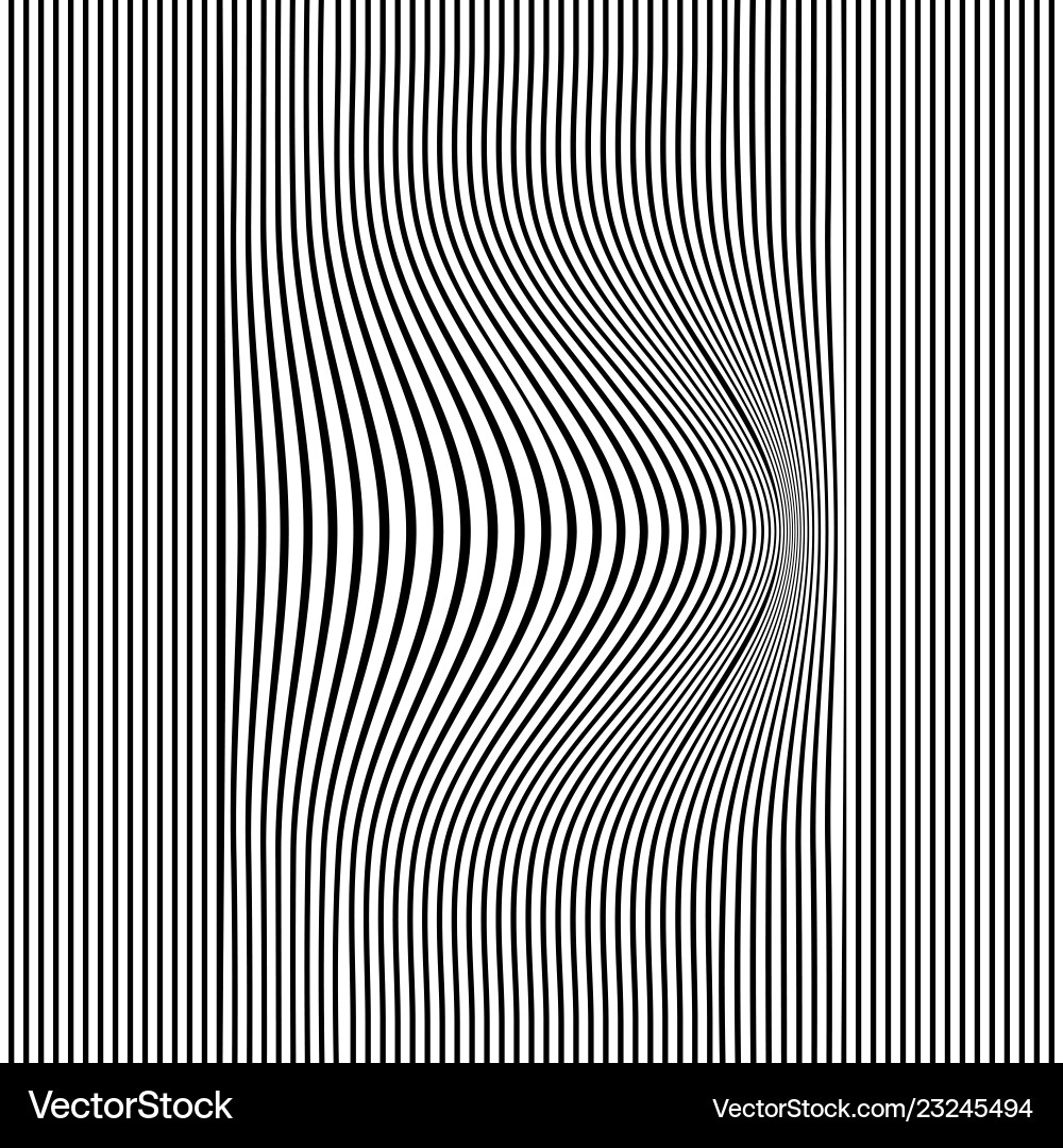 Abstract striped lines pattern wave convex design Abstract striped lines pattern wave convex design vector image