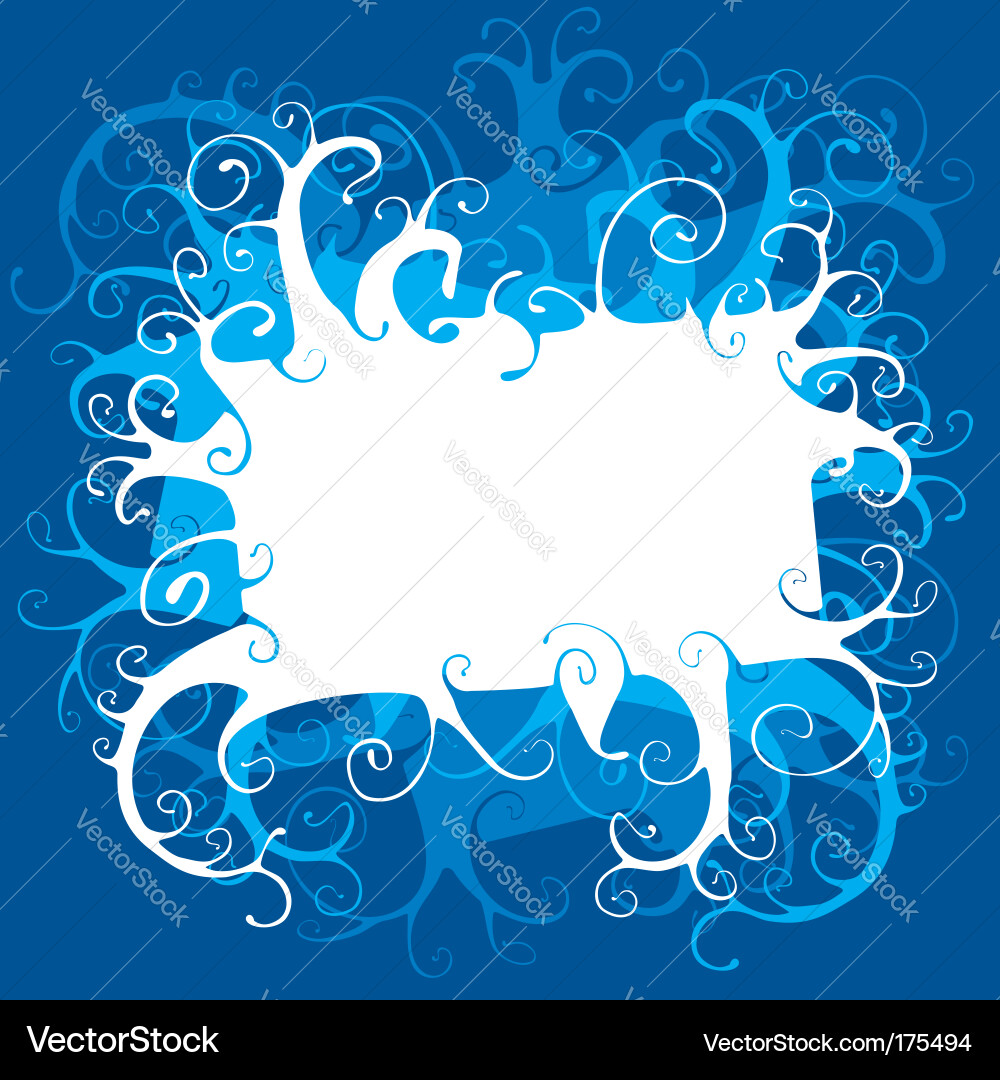 Floral Scroll Background Vector Image
