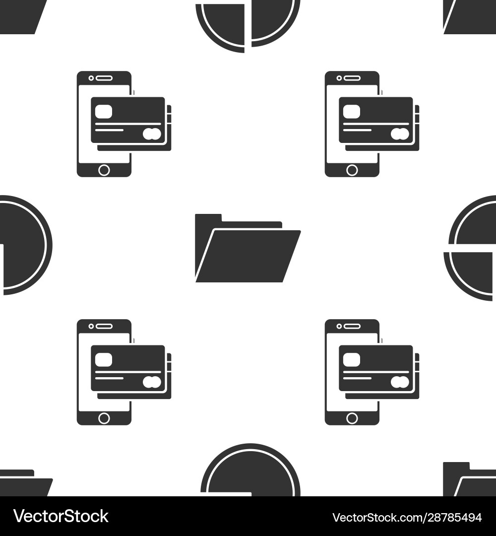 Set pie chart infographic document folder Vector Image