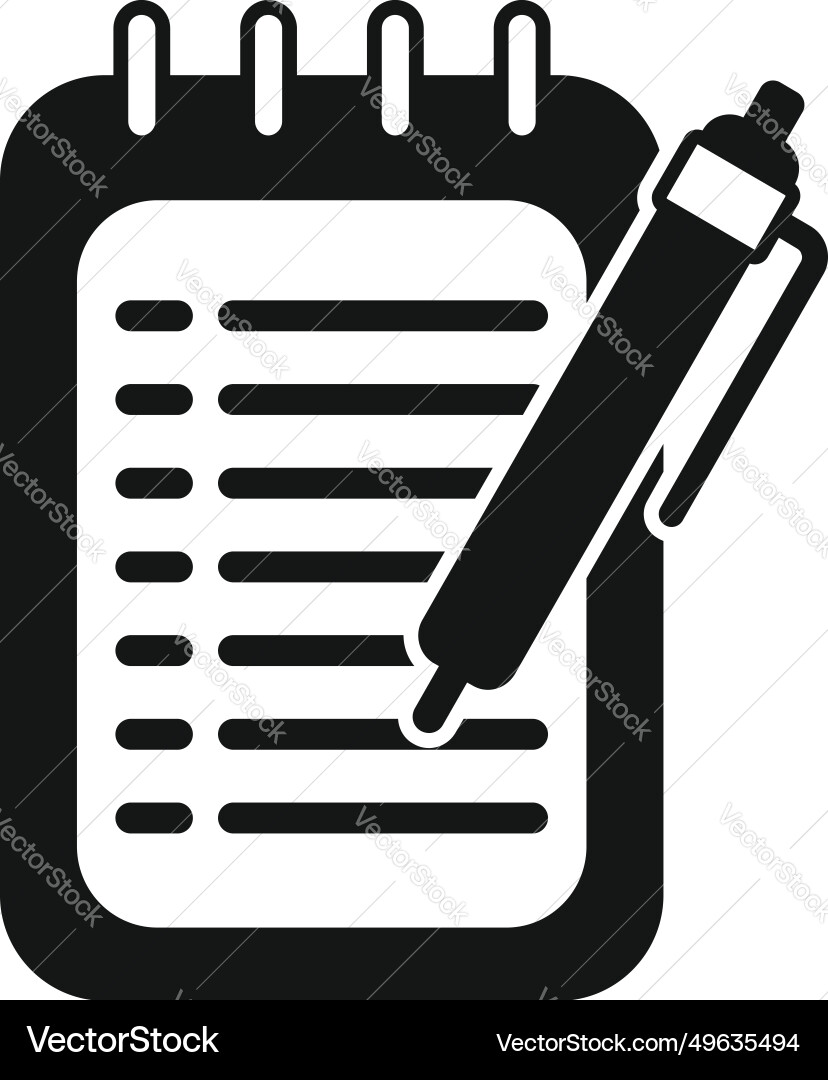 Write clipboard screen icon simple tally Write clipboard screen icon simple tally vector image