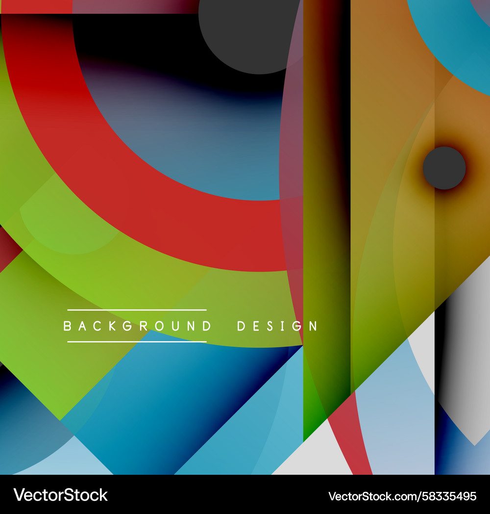 Abstract geometric shapes overlap creating Abstract geometric shapes overlap creating Vector Image