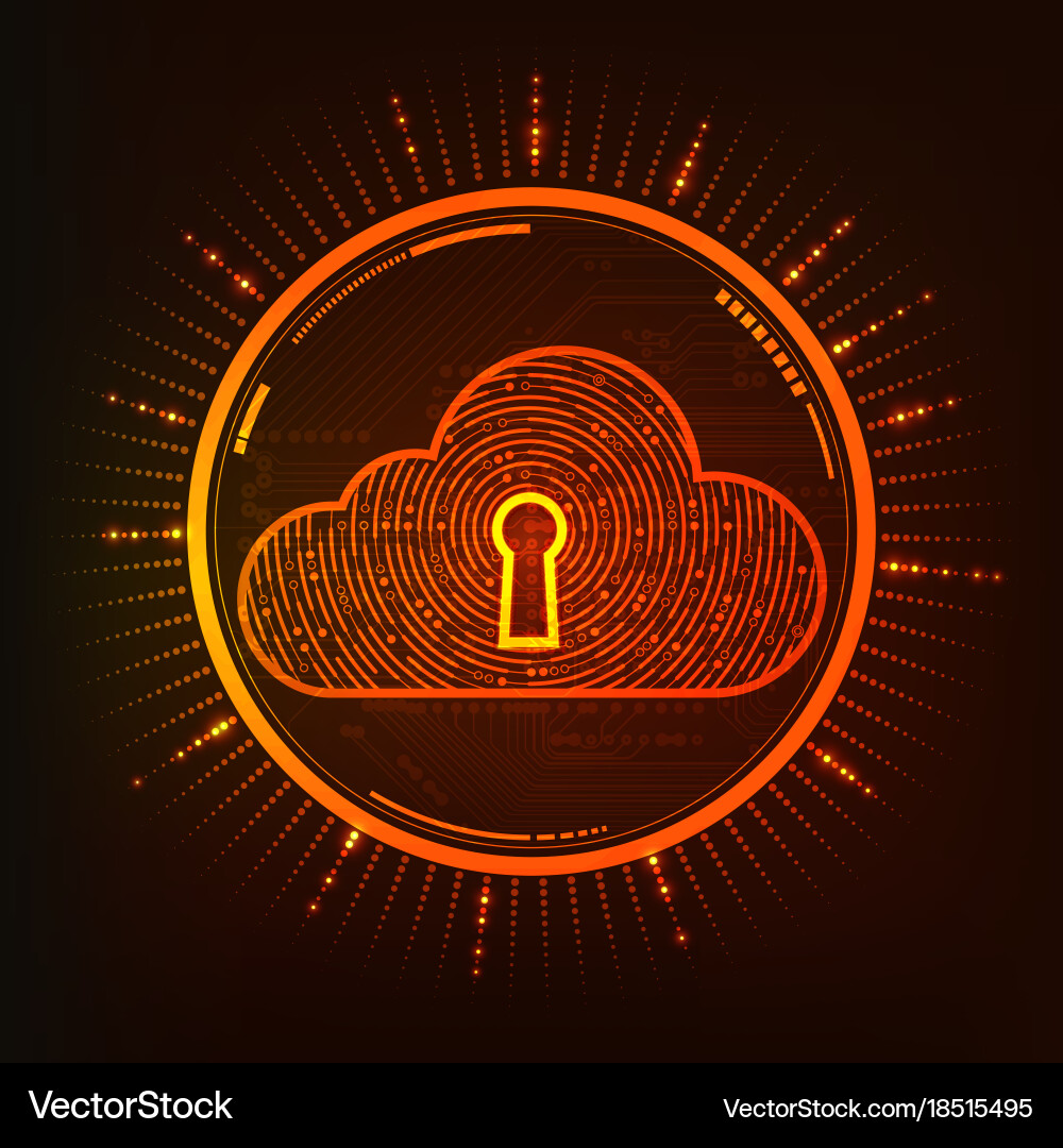 Cloud Computing Technology Vector Image