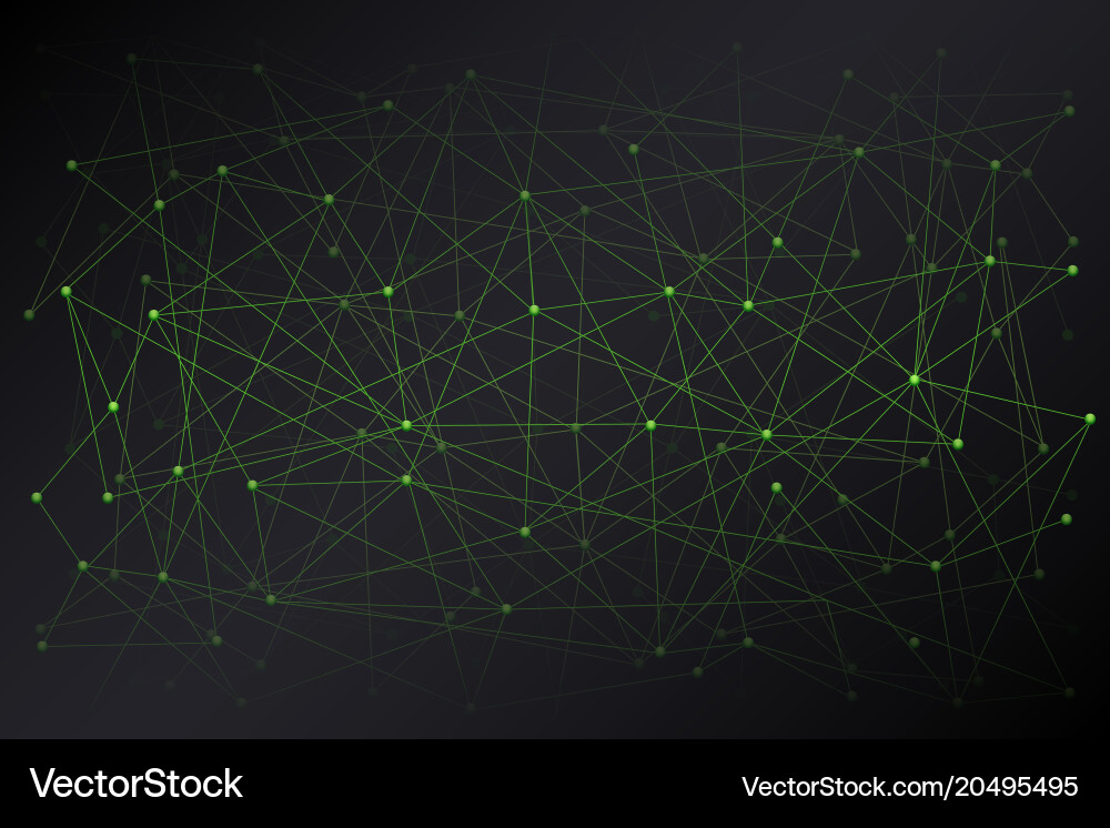 Digital background of science or blockchain Vector Image