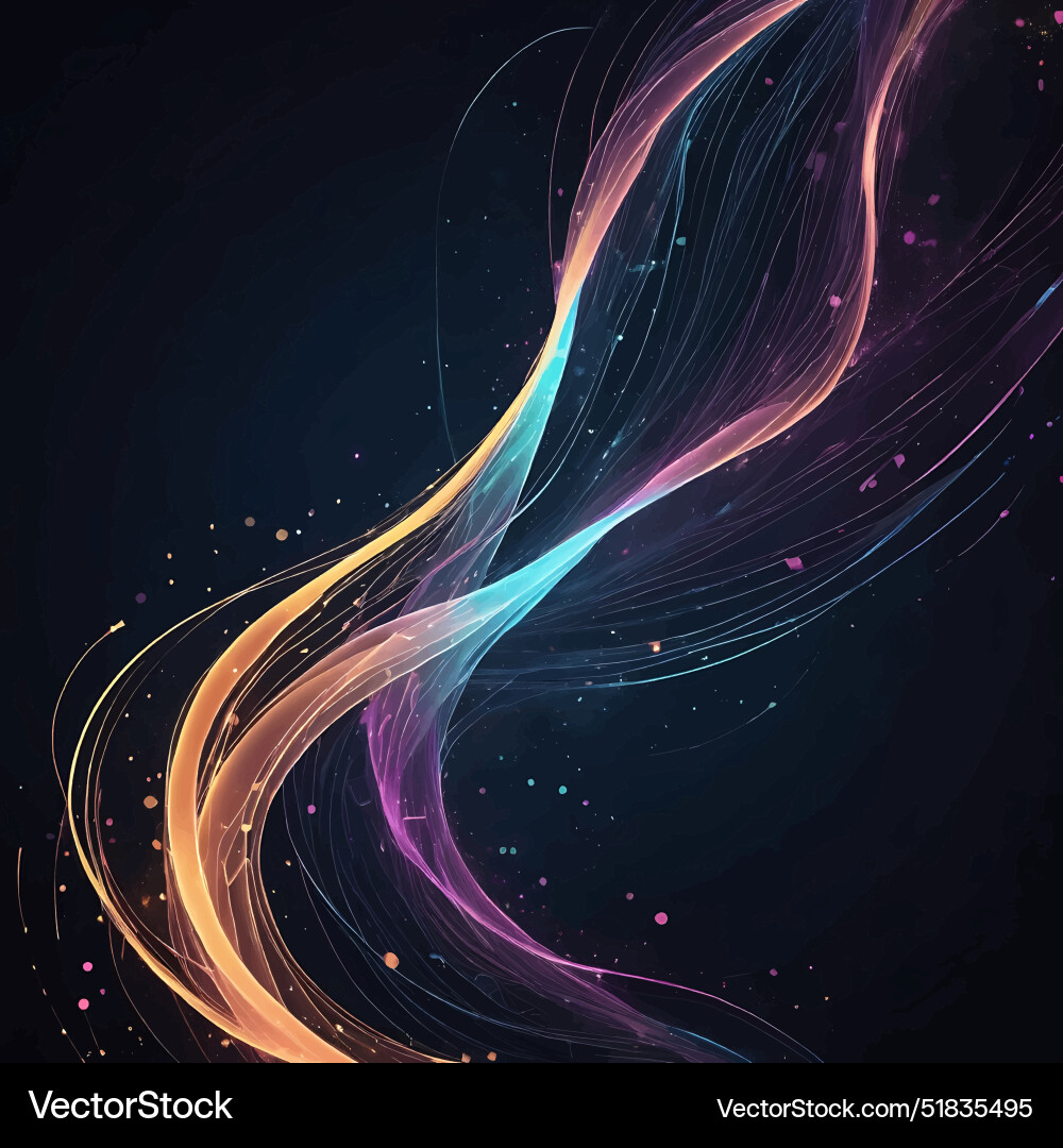 Ethereal abstract background design using glowing Vector Image