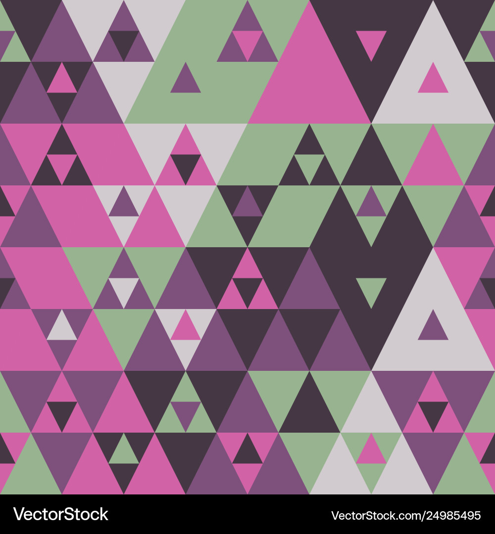 Geometric color triangles seamless pattern Geometric color triangles seamless pattern Vector Image
