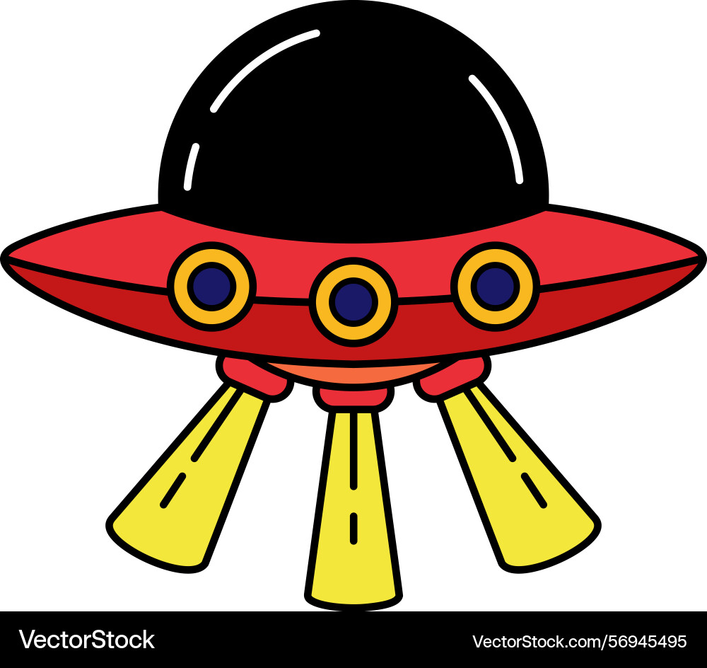 Isolate of a spaceship vector image