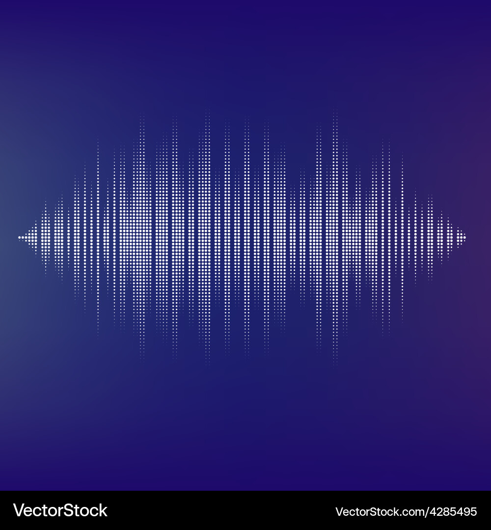 Isolated Waveform Background vector image