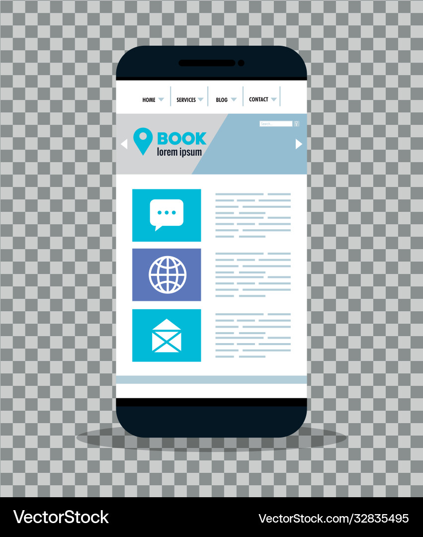 Mockup responsive web concept website development Mockup responsive web concept website development Vector Image
