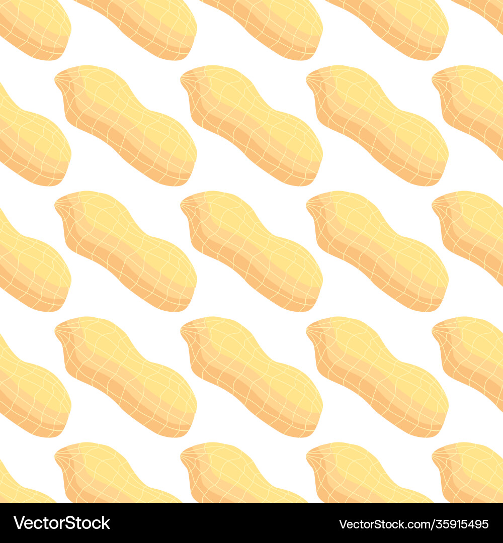 On theme big pattern identical types peanut Vector Image